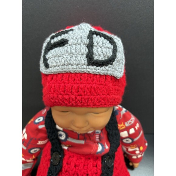 Infant Fire Department Crochet Real Life Baby - Picture 2 of 7